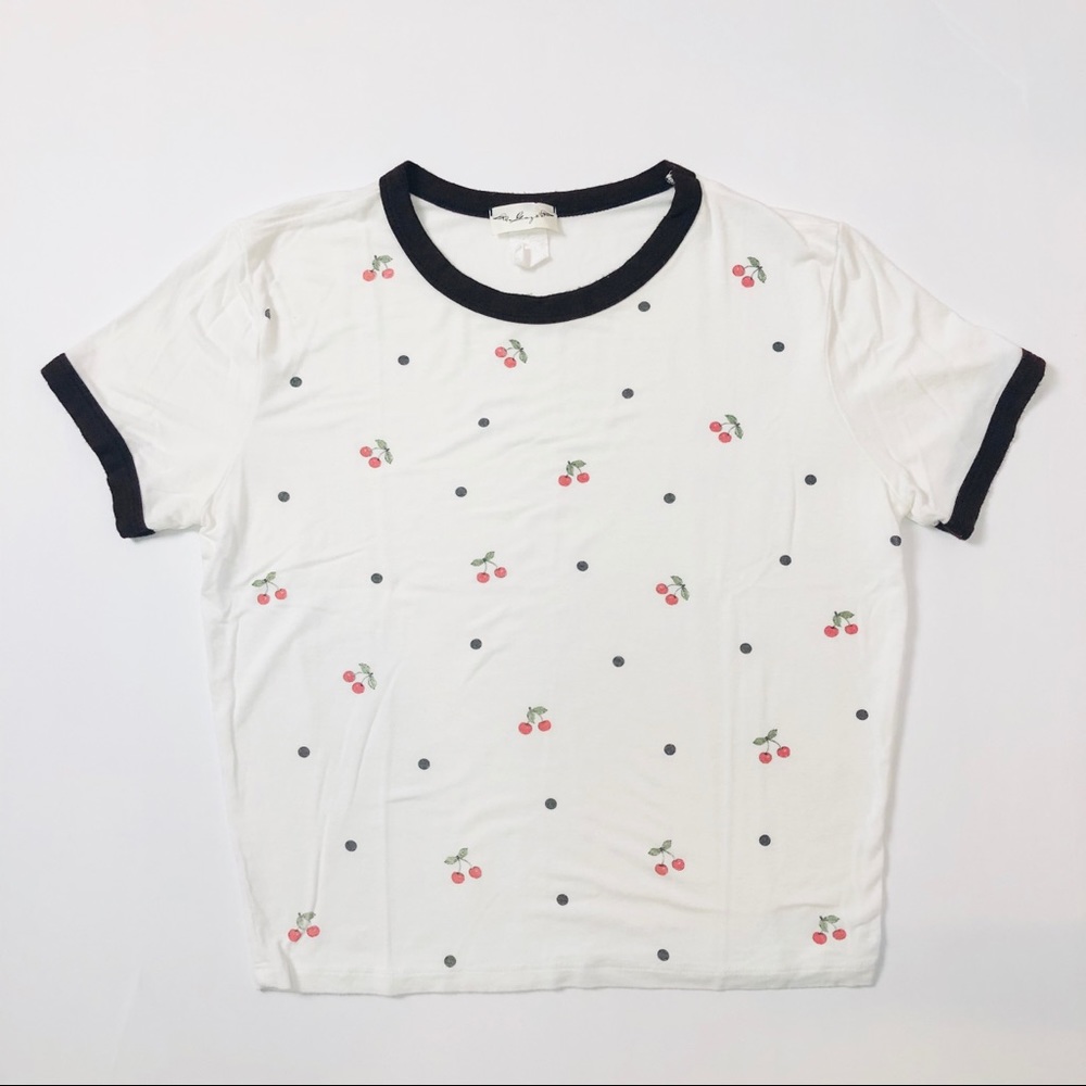 Gaze Cherry Crop Top Size S